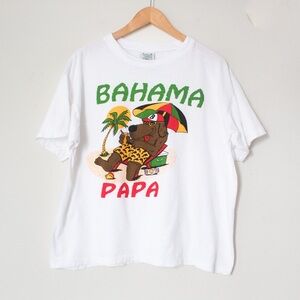 Island Dreams | Vintage 90’s “Bahama Papa” Funny Humorous Graphic Tee | Size XL